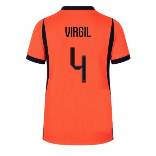 Stroje piłkarskie Holandia Virgil van Dijk #4 Koszulka Podstawowej MŚ 2026 Krótki Rękaw